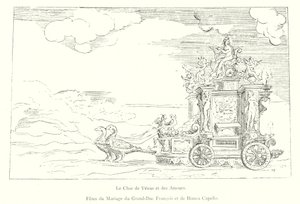 Le Char de Venus et des Amours，弗朗索瓦大公和比安卡卡佩罗的婚礼盛宴（版画） 作者 意大利学校