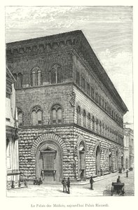 Palais des Medicis，现在的 Palais Riccardi（雕刻） 作者 意大利学校