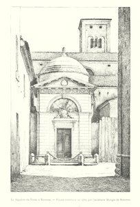 但丁在拉文纳的坟墓，立面建于 1780 年，由拉文纳的建筑师莫里吉亚（雕刻） 作者 意大利学校