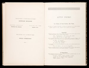 Libretto della Tosca by Giacomo Puccini, Edition Ricordi, Italy 作者 意大利学校