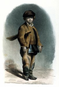 Milanese metier: a chimney烟囱烟囱。1830年洛迦诺版画。 作者 意大利学校