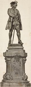 安东尼奥-达尔佐托（Antonio dal Zotto）设计的卡罗-戈尔多尼（1707-1793）纪念碑，12月20日揭幕。 作者 意大利学校