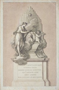 约翰·克里斯蒂安·巴赫纪念碑（1735-1782）由Francesco Bartolozzi（1727-1815）1782年刻 作者 意大利学校