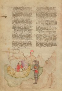 Fr 343女士fol.32v白船来自Queste del Saint Graal救援Percival，c.1380-85 作者 意大利学校