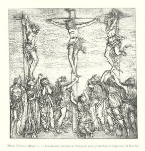国家博物馆，巴尔杰罗，归于Pollajuolo的十字架，但可能是Agostino di Duccio的作品（雕刻）。 作者 意大利学校