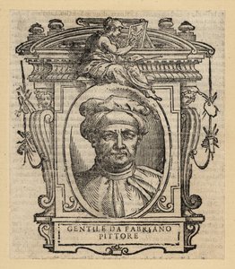 Portrait of Gentile da Fabriano, Italian painter, International Gothic style, circa 1370-1427 作者 意大利学校