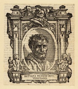 Portrait of Giovanni Battista Franco, Italian Mannerist painter and etcher active in Rome, Urbino, and Venice in the mid 16th century 作者 意大利学校