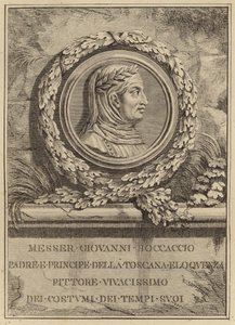 Giovanni Boccaccio的肖像 作者 意大利学校