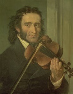 Niccolo Paganini的肖像（1782-1840）