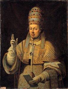 教皇皮乌斯（Pio或Pius）六世（1717-1799）的画像。意大利匿名画作 作者 意大利学校