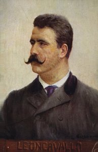 Ruggero Leoncavallo的肖像 作者 意大利学校