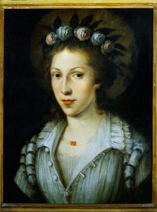 圣玛丽·马德琳娜·德·帕齐（Pazzi）的圣玛丽·玛德琳（Sainte Marie Madeleine）的肖像 作者 意大利学校