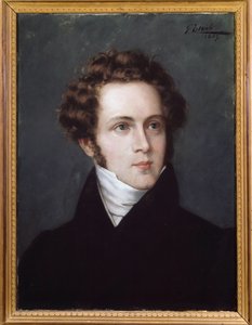 Vincenzo Bellini（1801-1835）意大利作曲家的肖像 作者 意大利学校