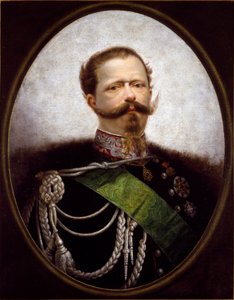 意大利国王的肖像维托里奥·埃马努埃莱二世 (Victor Emmanuel) (Victor-Emmanuel) (1820-1870) 匿名绘画。 19 世纪私人收藏——意大利国王维克多·伊曼纽尔二世 (Vittorio Emanuel II) (1820-1870) 的肖像。 无名画 作者 意大利学校
