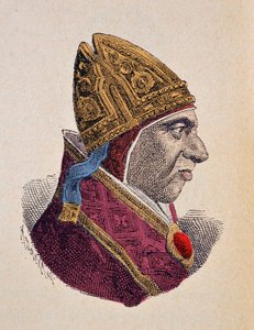 教皇卡利克斯特三世（Calliste 或 Callixtus 或 Callistus 或 Callisto）的肖像（1455-1458） 作者 意大利学校