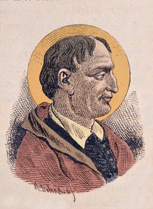 教皇科尼耶 (Cornelius 或 Cornelio) 的肖像 (251-253) 作者 意大利学校