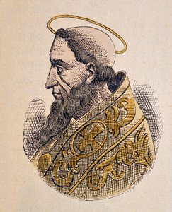 教皇 Gelase Ier（Gelasius I 或 gelasio）的肖像（492-496） 作者 意大利学校