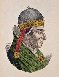 教皇格雷戈里十世（Gregorio、Gregorius或Gregory）的肖像（1276）。 作者 意大利学校