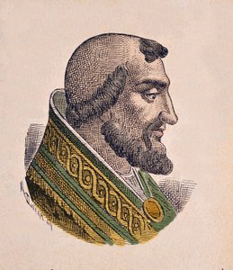 教皇利昂九世 (Leo, Leone) 肖像 (1049-1054) 作者 意大利学校