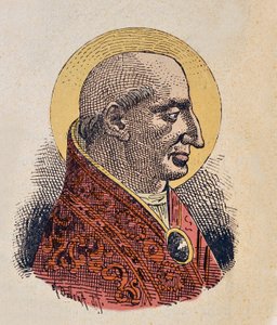 教皇 Lucius Ier (Lucio I) 的肖像 (253-254) 作者 意大利学校