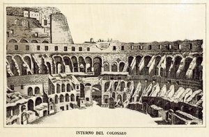 Roma: Interno Del Colosseo (litho) 作者 意大利学校