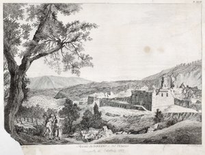 索罗亚诺卡拉布罗和圣殿，卡拉布里亚，1783年的废墟 作者 意大利学校