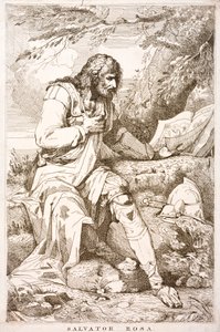 Salvator Rosa，意大利巴洛克画家、诗人和版画家（版画） 作者 意大利学校