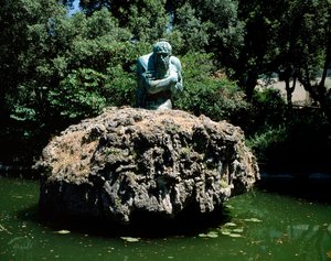 亚平宁山脉雕像，城堡别墅的花园