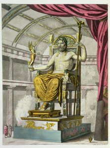 木星的雕像，来自Costumi dei Romani，由Angelo Biasioli（1790-1830）雕刻，c.1805-20（aquatint） 作者 意大利学校