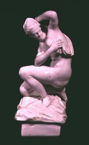 雕像，模仿詹博洛尼亚（1529-1608）的青铜器，Vinovo工厂，18世纪末（瓷器）。 作者 意大利学校