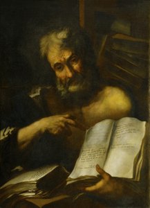 研究勒芒头：其中一位父亲，1699年 作者 意大利学校