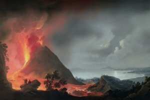 1810年维苏威火山爆发 作者 意大利学校
