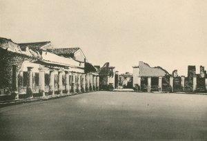 Stabian浴场 - 摔跤场（凹版） 作者 意大利学校