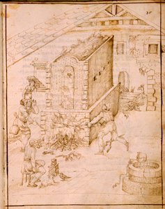 古代船舶制造艺术，1589年 作者 意大利学校