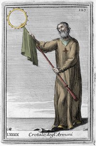 The rattlesnake of the Armenians: an ancestor musical instrument of the castagnette. Engraving from “Gabinetto Armonico pieno d
