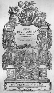 Della Musica Antica et（sic）的标题页，Moderna，Vincenzo Galilei，1581 作者 意大利学校