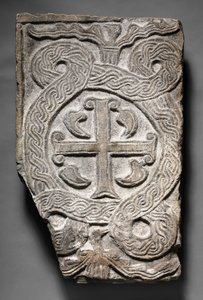 带十字形的跨天线面板，伦巴第，700-800年代 作者 意大利学校