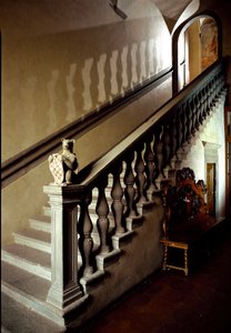 市政厅楼梯的视图（Palazzo degli Anziani） 作者 意大利学校
