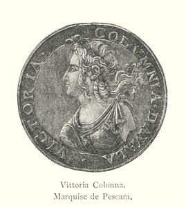 Vittoria Colonna, Marquise de Pescara (engraving) 作者 意大利学校