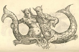 Monstra Niliaca Parei的插图来自Aldrovandis的怪物历史，1642年 作者 意大利学校