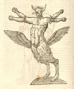 tetrachiron人类的怪物翅从图示怪兽kazakovae历史，1642耳 作者 意大利学校