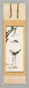 两鹤屹立