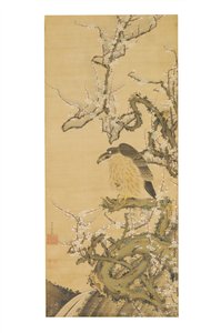 梅枝上的鹰