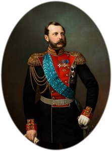 亚历山大二世皇帝的肖像 1818-1881年，1860年代 作者 伊万·阿列克谢耶维奇·秋林