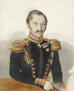 Alexander Danilovich Gerstenzweig将军肖像 1818-1861年 作者 伊万·阿列克谢耶维奇·涅恰耶夫