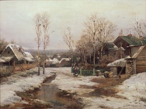 圣彼得堡附近的春天，1896年 作者 伊万·阿夫古斯托维奇·维尔茨