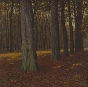 树林风景（布面油画） 作者 伊凡（Ivan Fedorovich Choultse）