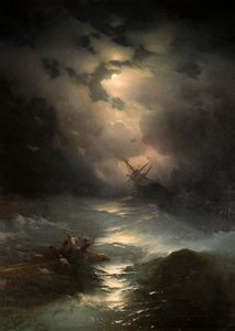 1865年北海风暴 作者 伊万·康斯坦丁诺维奇·艾瓦佐夫斯基