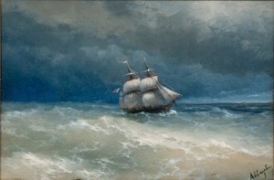 风雨如磐的海 作者 伊万·康斯坦丁诺维奇·艾瓦佐夫斯基