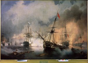 纳瓦里诺战役，1827 年 10 月 20 日 作者 伊万·康斯坦丁诺维奇·艾瓦佐夫斯基
